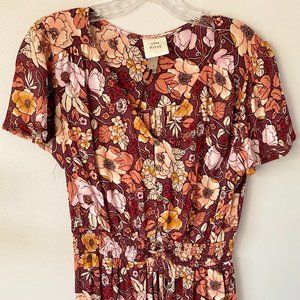 Knox Rose floral midi dress -- never worn! NWT